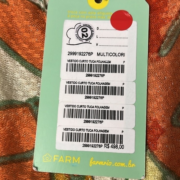 Farm Rio Brazil Toucan Dress Size P NWT - Picture 8 of 14